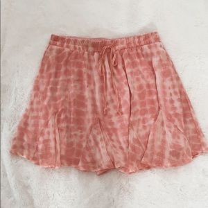 pink tie dye skirt